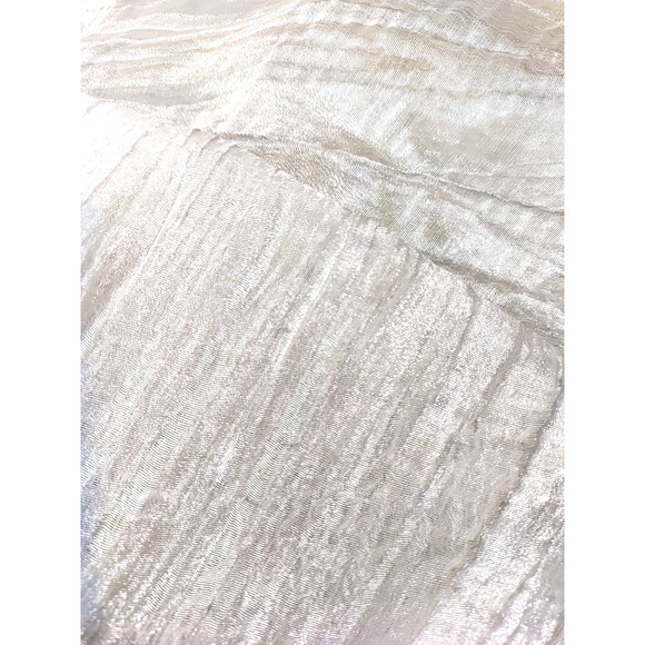 Collection XIIX Women's Shimmer Metallic Evening Wrap Scarf 72 X 20 Fringe - Picture 2 of 11